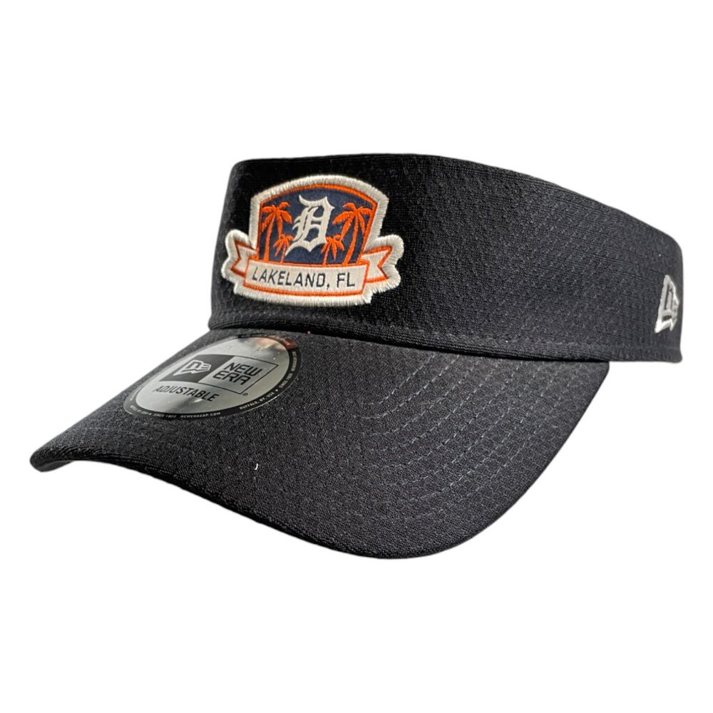 Detroit Tiger Navy Blue Sun Visor — Lakeland Patch — One Size
